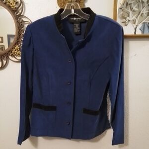 SAG HARBOR DRESS PETITES FAUX SUEDE JACKET, 12P